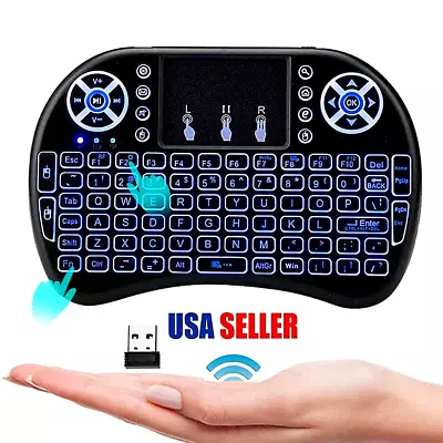 Teclado Inalambrico Keyboard Wireless Tactil Raton Para Laptop PC Retroiluminado • $14.99