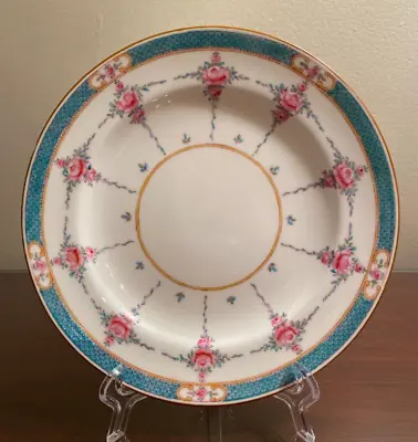 MINTON B838 PERSIAN ROSE (Older) Pink & Turquoise 7 3/4 Inch Salad Plate C. 1919 • $25