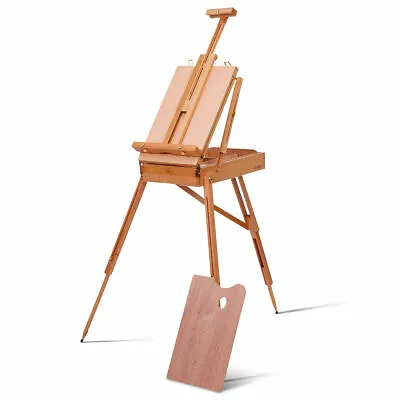 $72.95 • Buy Portable French Tripod Easel Durable Wood Sketch Box Folding Art Craft Painters