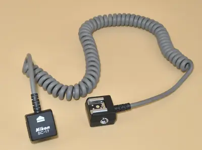 Nikon SC-17 TTL Remote Cord Flash Adapter Sync Cord Cable • $14