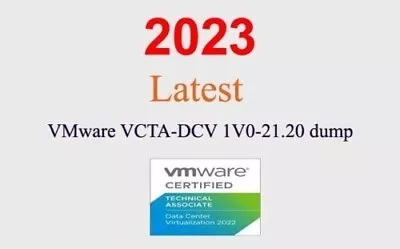 VMware VCTA-DCV 1V0-21.20 Dump GUARANTEED (1 Month Update) • $15