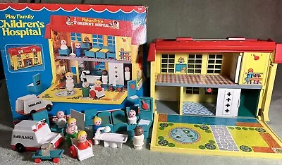 Complete W/ Box Fisher Price Play Family Children's Hospital 931 Little People • $141