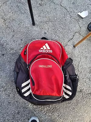 Adidas Red Climacool Fresh Pak Black White Load Spring Backpack Soccer Sports • $12.99