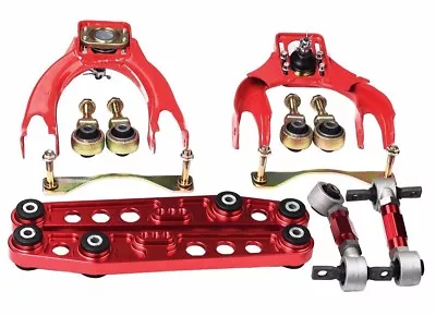 Civic Eg/del Sol Dc2/integra Front+rear Camber Lower Control Arm Bushing Kit Red • $178.99