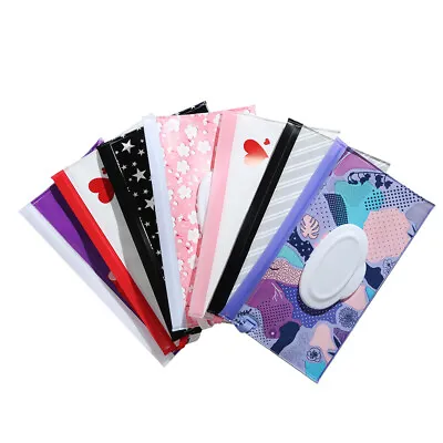 Portable Baby Wet Wipe Pouch Wipes Holder Case Reusable Refillable Wet Wipe Bag • $8.06