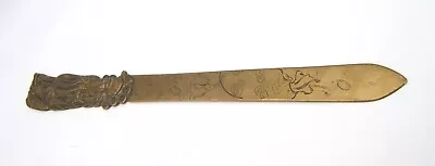 £54.51 • Buy Antique Japanese Letter Opener Man W/ Deer Circa 1900 Very Nice 