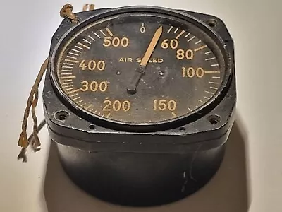 WW2 Aircraft Instrument Kollsman Air Speed Indicator (500 Mph) Part No 565K-028 • $100