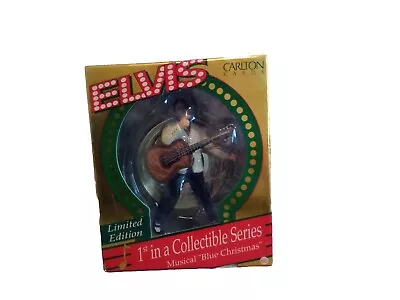 1995 Elvis Presley Ornament Musical Blue Christmas Carlton Cards 1st In Series • $35