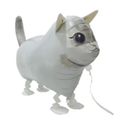 Cat- Shaped Air Walking Balloon Best For Animal-themed Decorations White. • £3