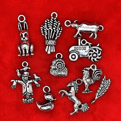 £2.39 • Buy Tibetan Silver Farm Yard Theme Charm Pendant Bead Finding Jewellery Making