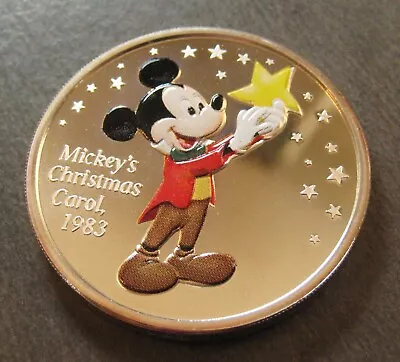 2003 Mickey's Christmas Carol (1983)  -  Colorized 1 Oz  .999 Silver Round • $60