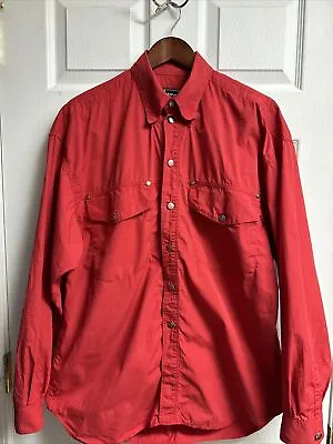 Vintage Versace Jeans Couture Men's Medusa Button Down Shirt Size L • $70