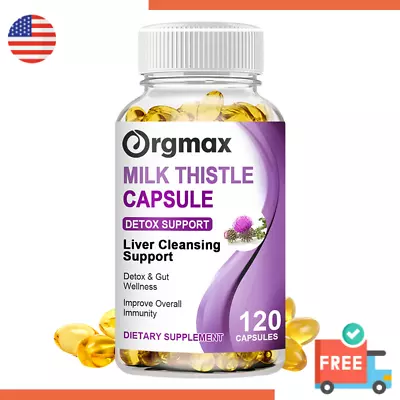 1000mg Organic Milk Thistle Capsules Supplement For Liver Detox  Boost Immunity • $13.99