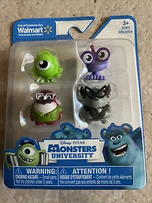 New Disney Pixar Monsters University 4 Pcs Mini Figures  Mike Walmart Box Damage • $12.99