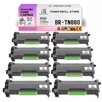8Pk TRS TN880 Black HY Compatible For Brother HLL6200DW L6200DWT Toner Cartridge • $158.99