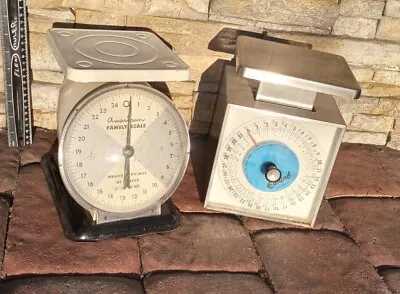 VINTAGE Kitchen Scale Lot Of 2 - Edlund & American Family 1950s Era Scales • $59.99