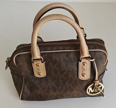 Michael Kors Brown MK Logo Grayson Satchel  • $29.99