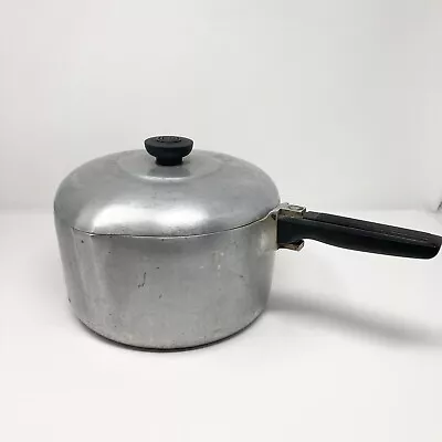 Vtg Wagner Ware Magnalite Sidney  O  4 Qt Pot Saucepan With Lid & Spouts 4684m • $74.95