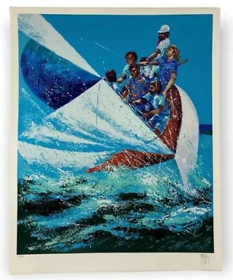 Mark King  Sailing  Limited Edition 38/300 Signed Serigraph Print Unframed • $120