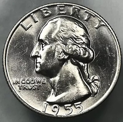 1955-D Washington Silver Quarter BU++ Brilliant Uncirculated Better Date US Coin • $9.95
