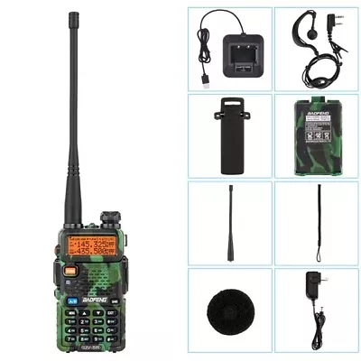 Two-way Radio Walkie-talkie UV-5R 128 Channels Camouflage Colour • £29.99