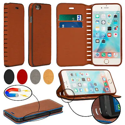 Luxury Magnetic Leather Wallet Flip Case Stand Protective Cover For Mobile Phone • £3.25