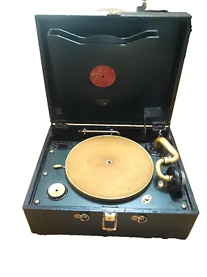 Excellent Cosmeticly & Working 1920's Victor Portable Handcrank 78 RPM Phono VV2 • $289.99