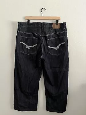 Vintage Ecko Unltd Jeans Mens 38 Blue Baggy Fit Loose Skate Hip Hop Y2K • $59.97