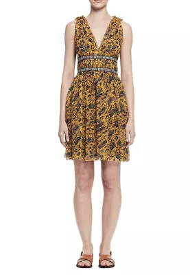 ISABEL MARANT ETOILE Balzan Silk Floral Lined Dress. Size 40 (12). GUC #486 • $139.95