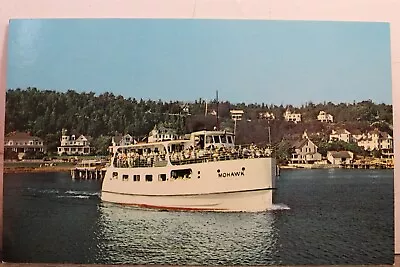 Michigan MI Mackinac Island Mohawk Sister Ships Forts Surreys Postcard Old View • $0.50