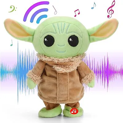 Electric Walking & Talking The Mandalorian Baby Yoda Stuffed Toy Plush Doll • £11.27