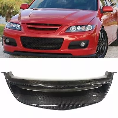 Front Bumper Grille Mesh Fiberglass For Mazda 6 Atenza 2006-07 Carbon Fiber • $201.47