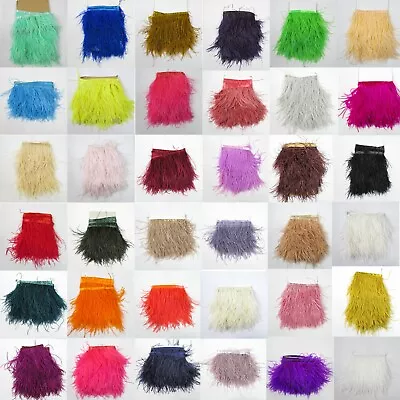 Perial Co Ostrich Feather Fringe Trim Sold By The Yard. 45 Colors Available • $15