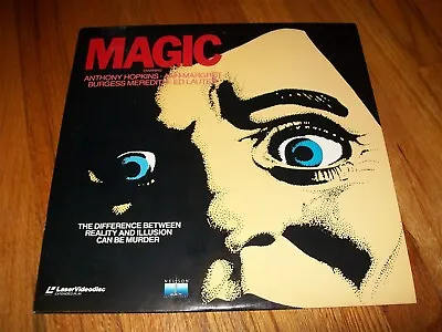 MAGIC Laserdisc LD EXCELLENT CONDITION RARE ANTHONY HOPKINS STARS HORROR FILM • $19.99