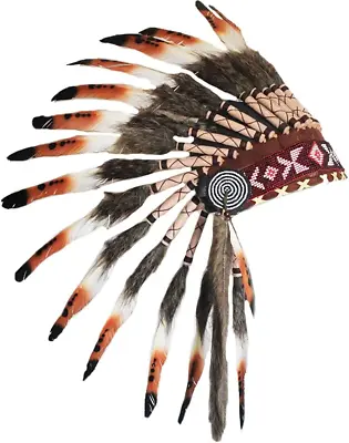 $58.99 • Buy Native American Indian Inspired Feather Headdress(Length: Short)