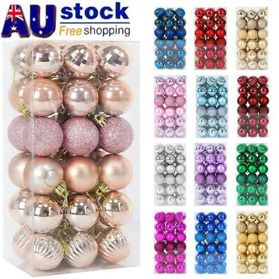 36X Christmas Tree Xmas Balls Decorations Baubles Hanging Home Party Ornament • $16.68