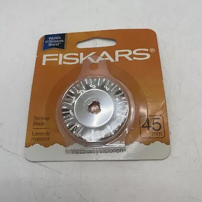 $17.99 • Buy Fiskars 93588097J 45mm Rotary Victorian, Scoring Trimmer Blade