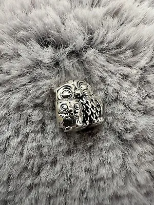 Pandora Charming Owls Mother And Baby Charm Animal 791966 • £20