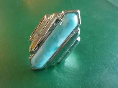 $9.99 • Buy Sterling Silver Ring Size9 With Blue Stone  .925  (SE BX)