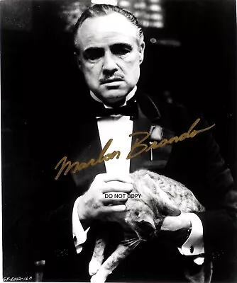 MARLON BRANDO - THE GODFATHER Autographed Signed 8x10 Reprint Photo !! • $9.99