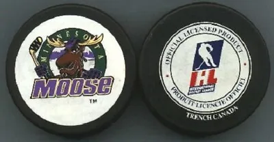 IHL MINNESOTA MOOSE 1995-1996 PUCK TRENCH Back DEFUNCT MSB812#BL_LAST1 • $27.99