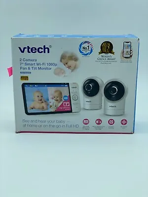 Read! Vtech Rm7764-2hd 1080p Smart Remote Access Baby Monitor 2 Cam 2f2547163 • $59