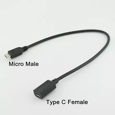 USB-C 3.1 Type C Female To Micro USB 5Pin Male Converter Adapter Connector Cable • $2.89