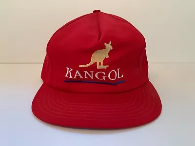 NEW W/ TAGS  Vintage  Embroidered KANGOL Trucker Hat - Adjustable Leather Strap  • $49.99