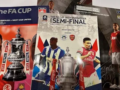 FA CUP SEMI FINALS 2006 To 2014 YOU CHOOSE (LARGE EDITIONS) • £4.95