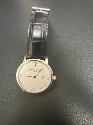Frederique Constant Men's 'Slim Line' Silver Dial Watch FC306S4S6 • $679