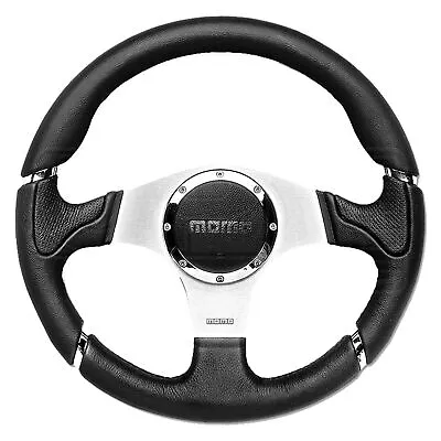 MOMO Millenium Steering Wheel - Leather - Black Inserts - 350mm • $395.92