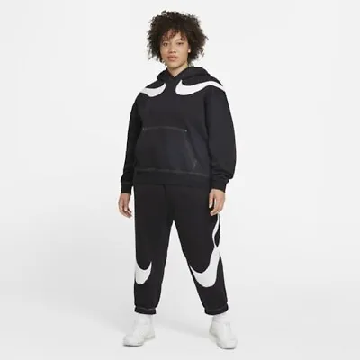 Women's Nike Swoosh Oversized Fleece Hoodie Tracksuit Sz 1XL New • $87.09