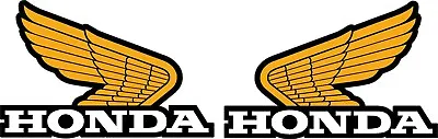 #4889 (2) 4.5  Honda Racing CBR Vintage Tank Wings Team Decal Sticker • $10.99