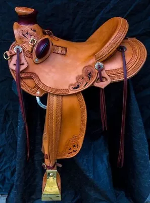 Wade Tree A Fork Western Horse Saddle Roping Ranch Work Premium Leather 10-17 • $309.99